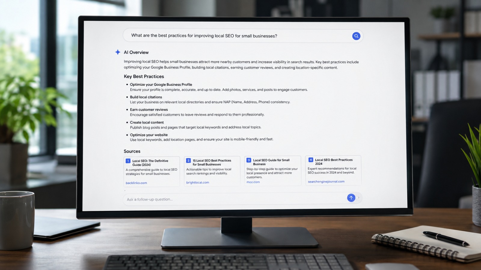 AI-powered search interface