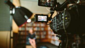 professional video production setup